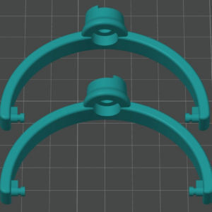Иллюстрация  - Доработанные держатели для чашек наушников Audio-Technica ES700  - Stav3DPrint