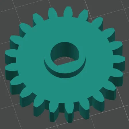 Изображение - Шестерня с лыской измельчителя бумаги Rexel 50x - Stav3DPrint