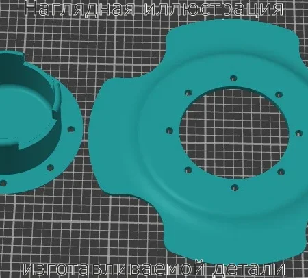 Изображение - Колпак штатного литого диска Лада Гранта - Stav3DPrint